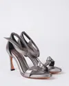 ALEXANDRE BIRMAN CLARITA DOPPIA SOLETA 85 HEELS IN GRAFITE ERMITAGE LEATHER