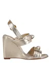 Alexandre Birman Clarita Doppia Soletta Wedges In Gold