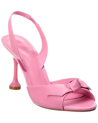 Alexandre Birman Clarita Easy Leather Slingback Sandal In Pink