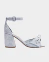 Alexandre Birman Clarita Embroidered Raffia Maxi Sandals In Serene