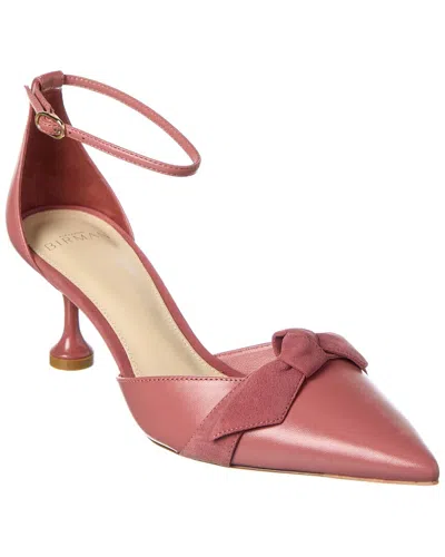 Alexandre Birman Clarita Flare 60 Leather Pump In Pink