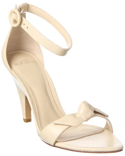 Alexandre Birman Clarita Frenchie Leather Sandal In Neutral
