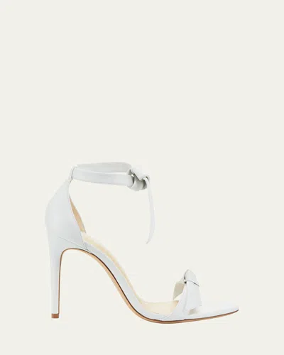 Alexandre Birman Clarita Knotted Leather High-heel Sandals, White