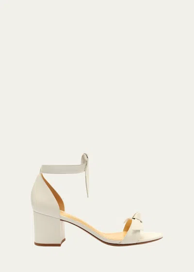 Alexandre Birman Clarita Leather 60mm City Sandals In White