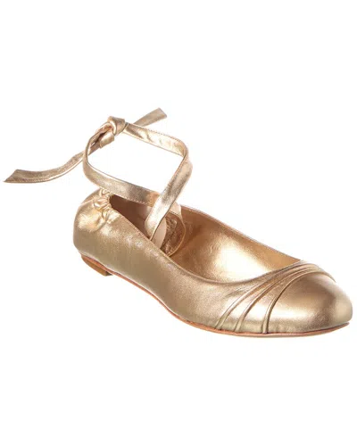 ALEXANDRE BIRMAN CLARITA LEATHER BALLET FLAT