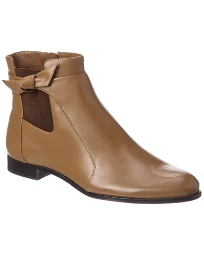 Alexandre Birman Clarita Leather Chelsea Boot In Brown