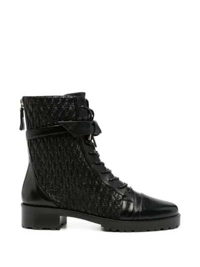 Alexandre Birman Clarita Quilted Combat Boots In Multi