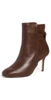Alexandre Birman Clarita Round Toe Booties 85mm Rich Brown In Brown
