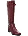 Alexandre Birman Clarita Saddlery Leather Knee-high Boot In Black