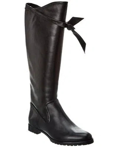Pre-owned Alexandre Birman Clarita Saddlery Leather Knee-high Boot Women's In Black