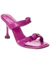 Alexandre Birman Clarita Square Flare 85 Leather Sandal In Pink