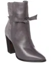 Alexandre Birman Clarita Tie 90 Leather & Suede Bootie In Grey