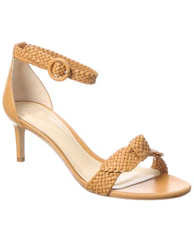 Alexandre Birman Clarita Tresse 60 Woven Leather Sandal In Brown