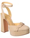 Alexandre Birman Clarita Curve 120 Suede Sandal In Brown