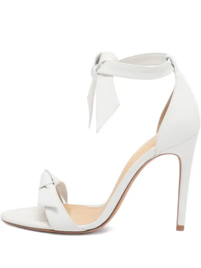 Pre-owned Alexandre Birman Clarita Bow Sandals In White