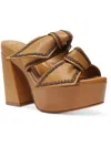 Alexandre Birman Aymmetric Clarita Platform Slide Sandal In Yellow