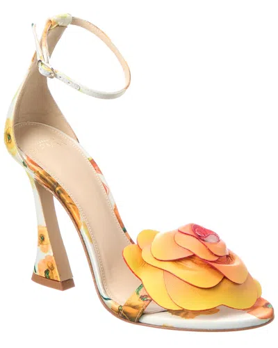 Alexandre Birman Dahlia 100 Satin Sandal In Yellow