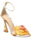 Alexandre Birman Dahlia 100 Satin Sandal In Yellow