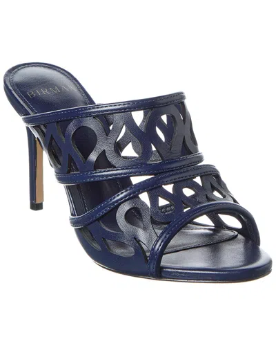 Alexandre Birman Dakota 85 Leather Sandal In Blue