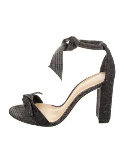 Pre-owned Alexandre Birman Denim Bow Accents Sandals In Multi