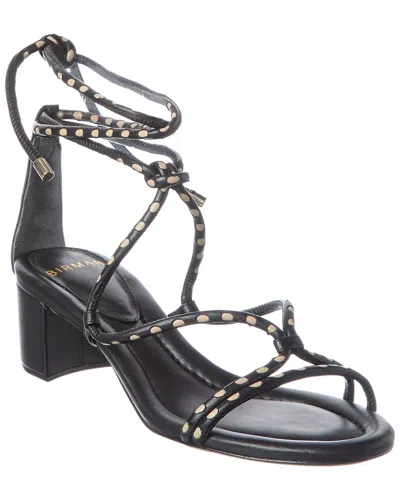 Alexandre Birman Donna 45 Leather Sandal In Black