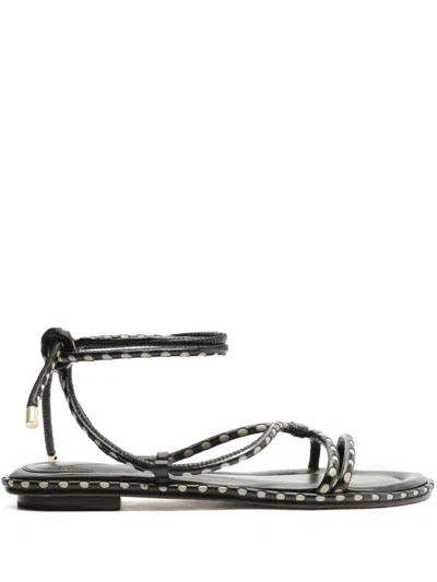Alexandre Birman Donna Sandals In Black/chalk