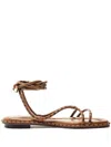 Alexandre Birman Donna Sandals In Espresso/dark Brown