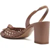 Alexandre Birman Easy Clarita Tresse Block Heel Slingback Sandal