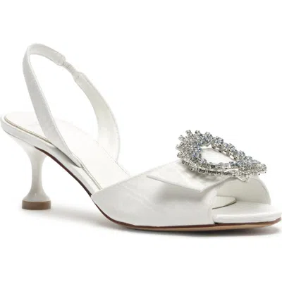 Alexandre Birman Easy Madelina Slingback Sandal In White