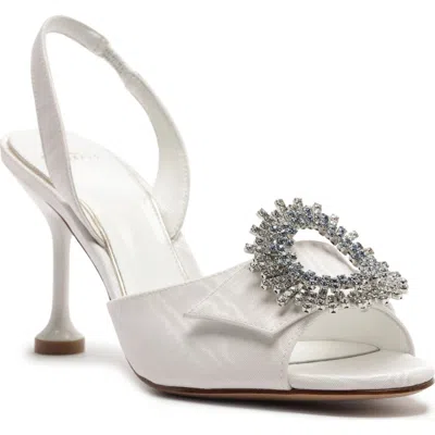 Alexandre Birman Easy Madelina Slingback Sandal In White