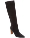 Alexandre Birman Elisa 85 Suede Knee-high Boot In Black