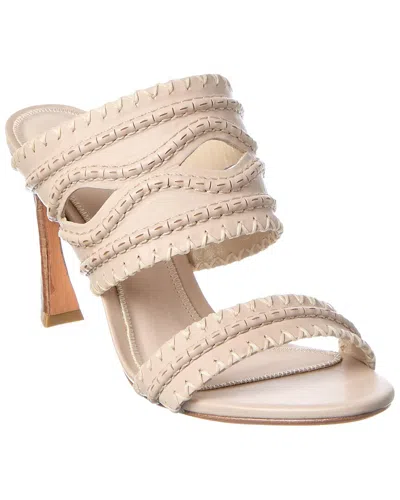 Alexandre Birman Erika 85 Leather Sandal In Neutral