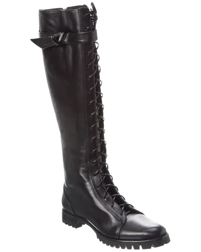 Alexandre Birman Evelyn Leather Knee-high Boots In Black