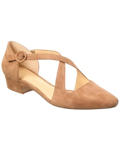 Alexandre Birman Florence Suede Pump In Neutral