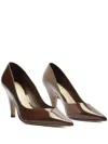 Alexandre Birman Frenchie Pointed Toe Pump In Brown