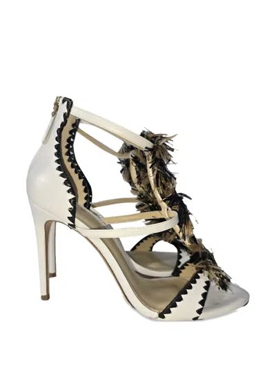 Pre-owned Alexandre Birman Fringed Heeled Sandals In White