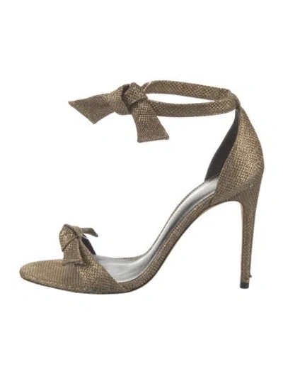 Pre-owned Alexandre Birman Glitter Bow Accents Sandals