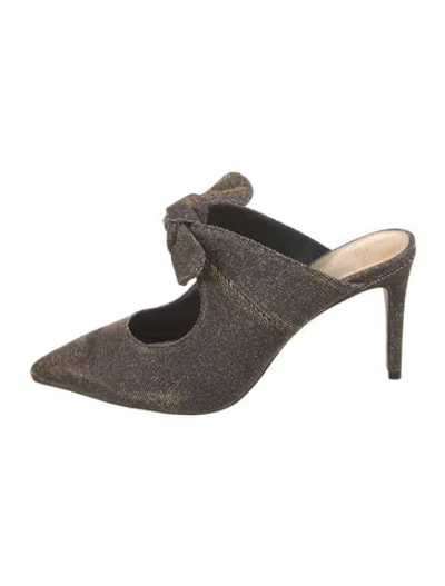 Pre-owned Alexandre Birman Glitter Glitter Accents Mules