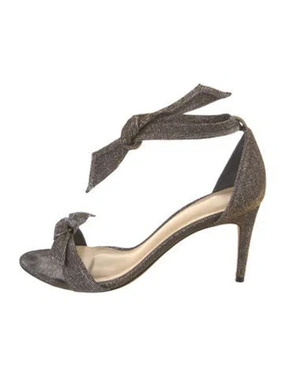 Pre-owned Alexandre Birman Glitter Glitter Accents Sandals In Gold