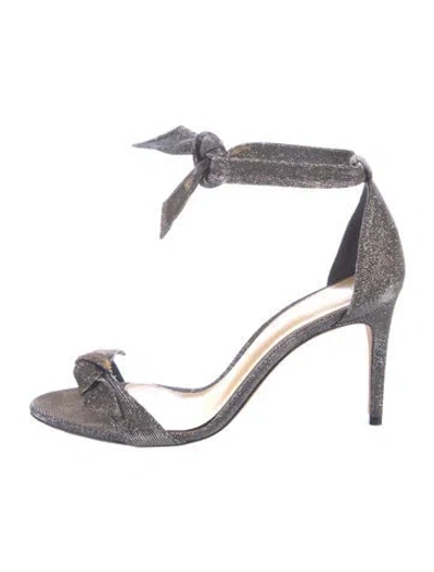 Pre-owned Alexandre Birman Glitter Glitter Accents Sandals In Grey