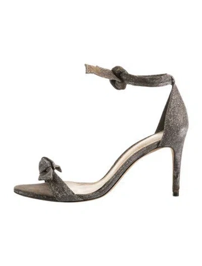 Pre-owned Alexandre Birman Glitter Sandals In Gold/metallic
