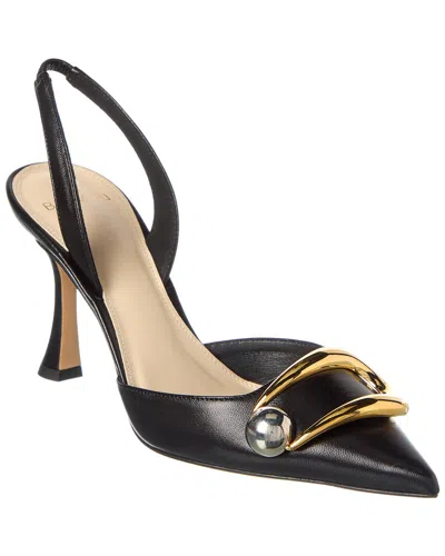 Alexandre Birman Harper 85 Leather Slingback Pump In Black