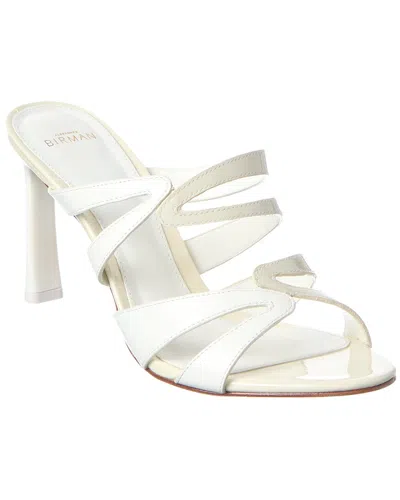 Alexandre Birman Iris 85 Leather Sandal In White