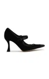 Alexandre Birman Jada Velvet Pumps In Black