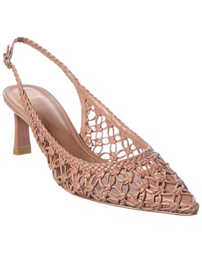 Alexandre Birman Jane Tresse 60 Leather Slingback Pump In Multi
