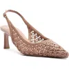 Alexandre Birman Jane Tresse Pointed Toe Slingback Pump In Red