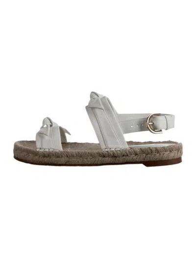 Pre-owned Alexandre Birman Jute Espadrilles In Silver