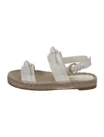 Pre-owned Alexandre Birman Jute Espadrilles In White