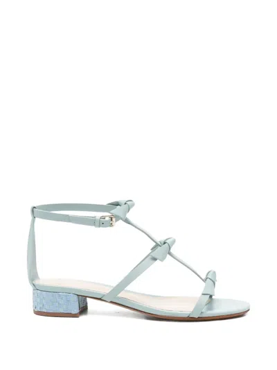Alexandre Birman Knot-detail Sandals In Blue