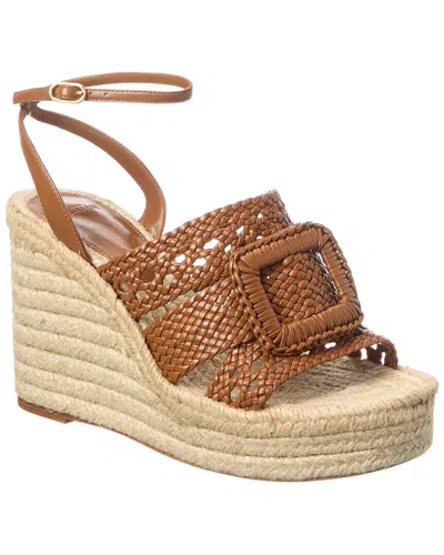 ALEXANDRE BIRMAN ALEXANDRE BIRMAN LANA 150 WOVEN LEATHER WEDGE SANDAL